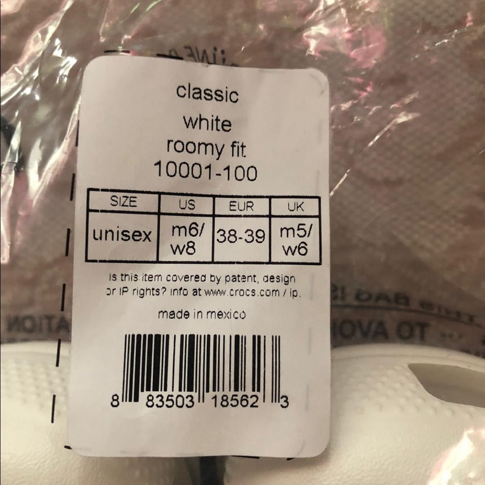 Women & Men New White Crocs - Picture 2 of 4